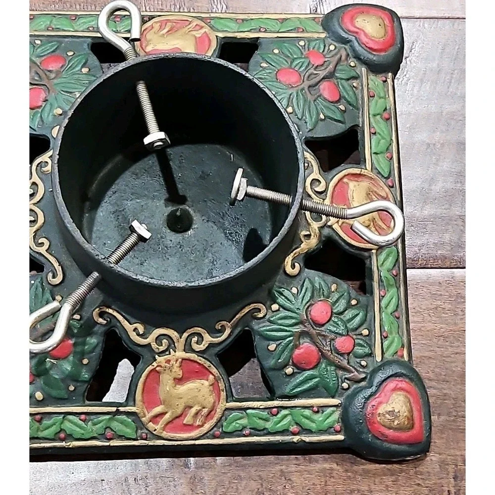 Vintage Cast Iron Christmas Tree German Style/ European Tree‎ Foot Stand